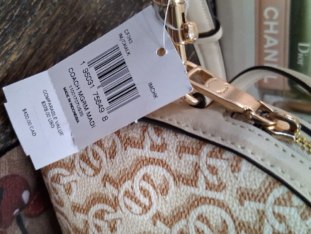Coach Monogramed Madi Signature Canvas And Smooth Leather Crossbody Bag NWT - Picture 7 of 13